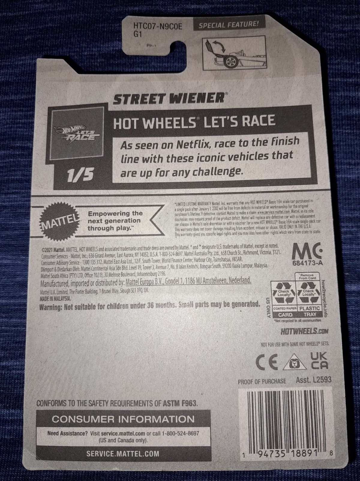 2024 Hot Wheels 88/250 HTC07 Street Wiener HW Let's Race 1/5 - Thumbnail 3