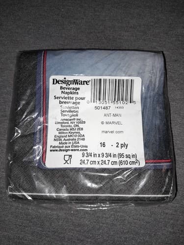 Ant-Man Lunch Napkins Birthday Party Supplies 16 Per Package NEW Antman - Thumbnail 2