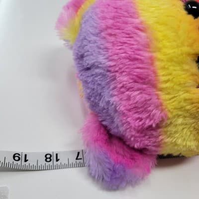 BUILD A BEAR Rainbow Stripe Teddy Bear 2019 17in Multicolor Plush - Thumbnail 9