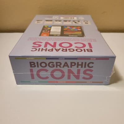 Biographic Icons 6-Book Box Set Audrey Coco Dior Einstein Marilyn Tesla Sealed - Thumbnail 7