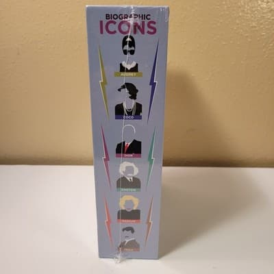 Biographic Icons 6-Book Box Set Audrey Coco Dior Einstein Marilyn Tesla Sealed - Thumbnail 6