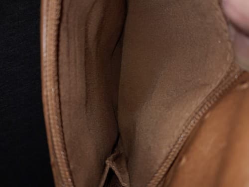 Strada Faux Ostrich Skin Handbag Purse Tan Adjustable Shoulder Strap - Thumbnail 13