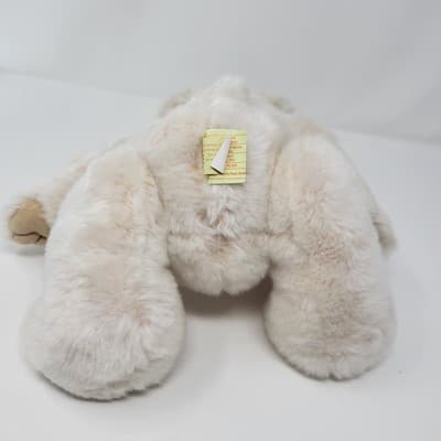 GODIVA Teddy Bear Plush 2005 Cream Red Ribbon 10in Sitting Stuffed Animal RARE - Thumbnail 8