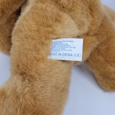 DANDEE Christmas Moose Plush Brown Reindeer Tartan Hat Scarf 10in Sitting - Thumbnail 10