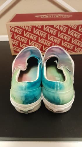 VANS Classic Slip-On Multicoloured Tye Dyed Mens 5 Womens 6.5 Box Included - Thumbnail 6