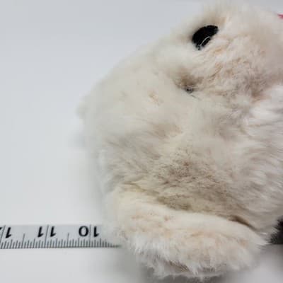GODIVA Teddy Bear Plush 2005 Cream Red Ribbon 10in Sitting Stuffed Animal RARE - Thumbnail 11