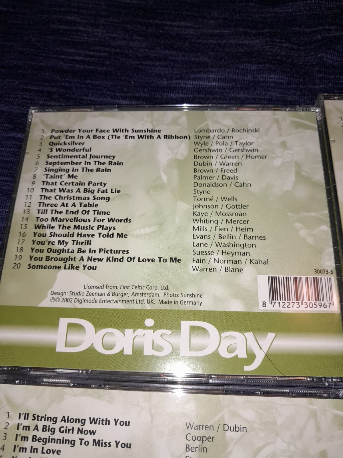 Doris Day Triple Treasures CD A Guy Is A Guy Sentimental Journey, Love Somebody - Thumbnail 7
