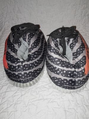 Banned Goods BNND 247 Sneaker Style Slippers Gray Orange Size 6 to 12 Rare - Thumbnail 5
