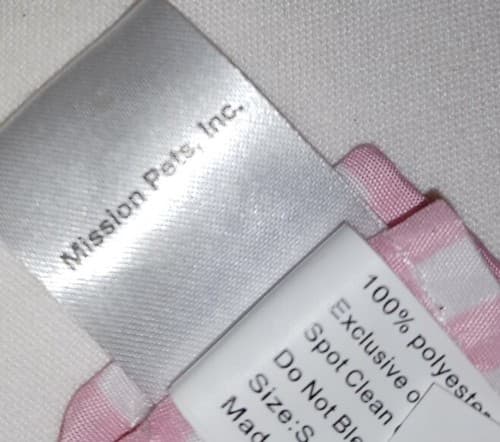 Simply Wag Mission Pets Pink Apron Sundress 12"L - Thumbnail 5