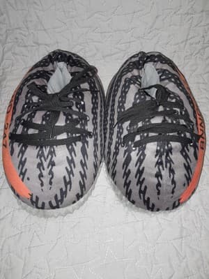 Banned Goods BNND 247 Sneaker Style Slippers Gray Orange Size 6 to 12 Rare - Thumbnail 3