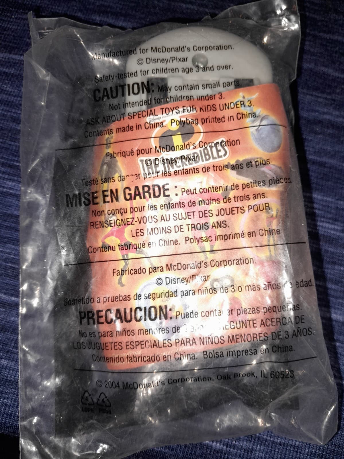 Disney Pixar The Incredibles 2004 Happy Meal Toys Set Of 4 Helen Bob Dash & Car - Thumbnail 5