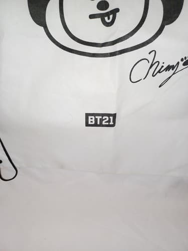 Chimy BT21 Plush Pillow Dust Bag Only BTS Rare Extra Large Drawstring Backpack - Thumbnail 3
