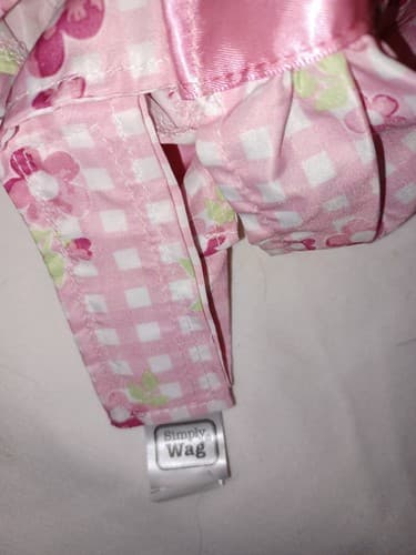 Simply Wag Mission Pets Pink Apron Sundress 12"L - Thumbnail 4