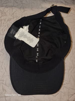 Under Armour UA Women’s Black Pink Logo Renegade Lightweight Running Hat OSFM - Thumbnail 7