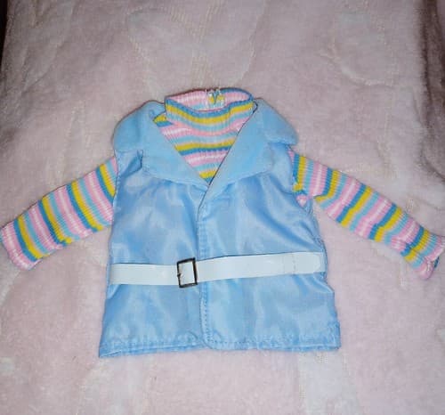 Battat Our Generation Doll Clothes Blue Vest Belt Long Sleeves Striped Top - Image 1