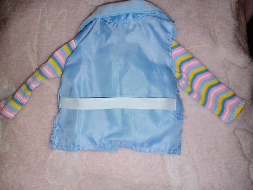 Battat Our Generation Doll Clothes Blue Vest Belt Long Sleeves Striped Top - Thumbnail 4