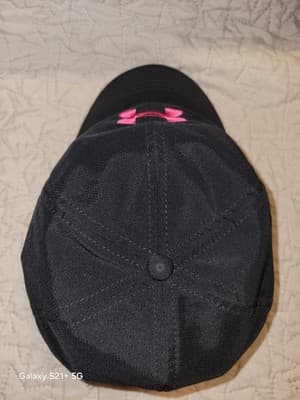 Under Armour UA Women’s Black Pink Logo Renegade Lightweight Running Hat OSFM - Thumbnail 5