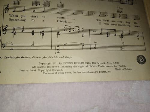 Jolson Story 1946 MY MAMMY Movie Vintage Sheet Music Q17 - Thumbnail 4