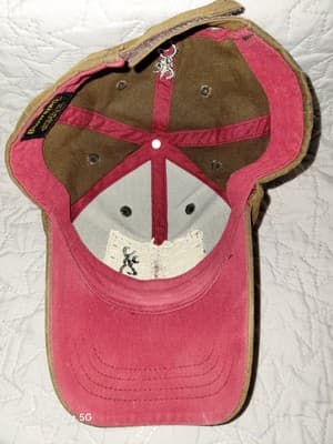 Browning Liberty Wax Cap USA American Flag 3D Buckman Distressed Brown & Red - Thumbnail 8