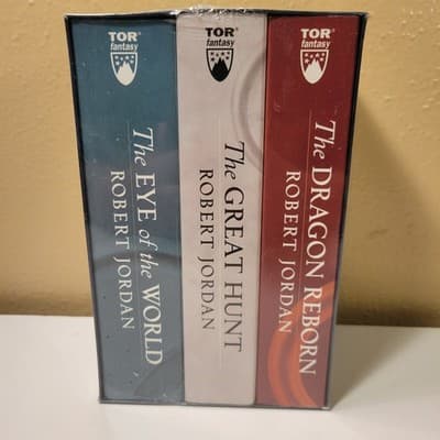 Robert Jordan The Wheel of Time Boxed Set 1 (Books 1–3) – New Sealed TOR Fantasy - Thumbnail 2
