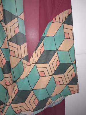 DEMON SLAYER GIYU TOMIOKA HASHIRA HAORI KIMONO LARGE COSPLAY - Thumbnail 6