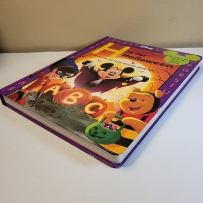 Disney H Is for Halloween ABC Book Hardcover Kids Interactive Flaps VG - Thumbnail 8