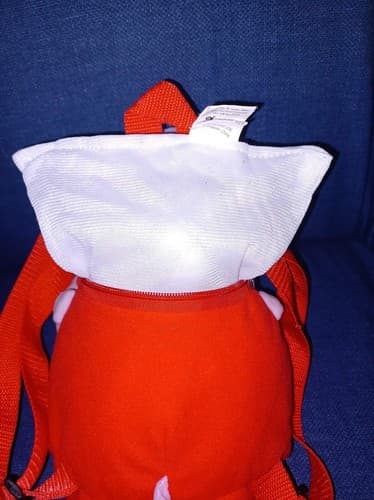 Peppa Pig Pink & Red Plush Backpack Stuffed Toy Animal with Zipper Pocket 3D - Thumbnail 6