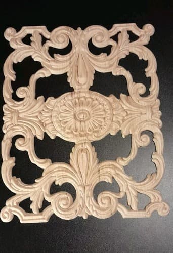 Acanthus Leaf Panels Furniture Applique Architectural Onlay 10 1/4" W X 13 1/4" - Thumbnail 3