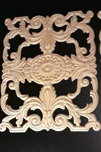 Acanthus Leaf Panels Furniture Applique Architectural Onlay 10 1/4" W X 13 1/4" - Thumbnail 4