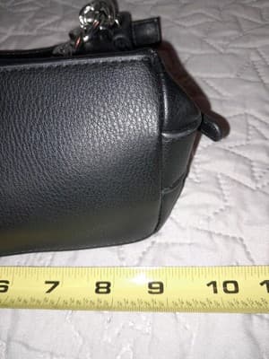 Madden NYC Bag Purse Chunky Chain Handle Charms Removable Pouch 9.5"x5.5"x3.75" - Thumbnail 12