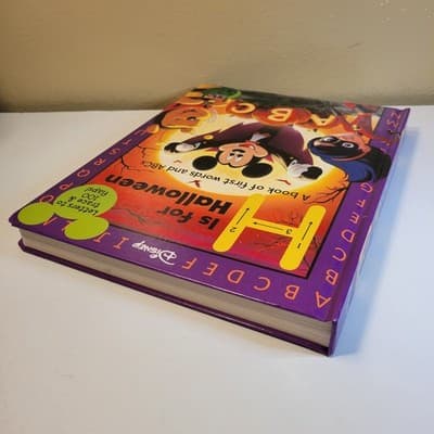 Disney H Is for Halloween ABC Book Hardcover Kids Interactive Flaps VG - Thumbnail 7