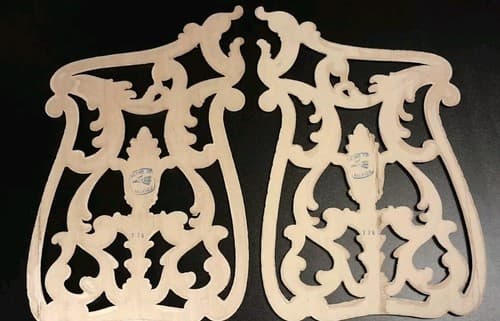Acanthus Leaf Panels Furniture Applique Architectural Onlay 9 1/2" W X 15 5/8" H - Thumbnail 10