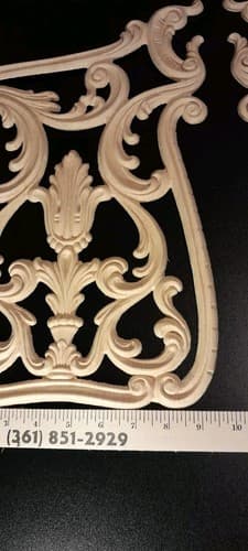 Acanthus Leaf Panels Furniture Applique Architectural Onlay 9 1/2" W X 15 5/8" H - Thumbnail 6