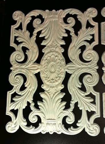 Acanthus Leaf Panels Furniture Applique Architectural Onlay 13" W X 18 1/4" H - Thumbnail 3
