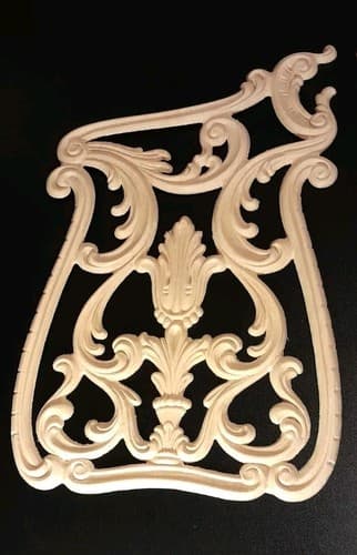 Acanthus Leaf Panels Furniture Applique Architectural Onlay 9 1/2" W X 15 5/8" H - Thumbnail 4