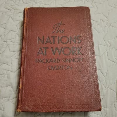 The Nations at Work 1933 Packard Sinnott Overton Vintage School Textbook McMilla - Thumbnail 2