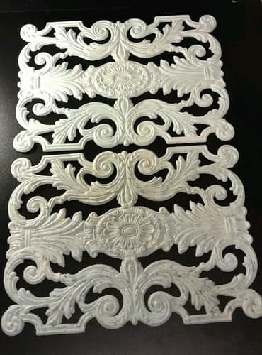 Acanthus Leaf Panels Furniture Applique Architectural Onlay 13" W X 18 1/4" H - Image 1