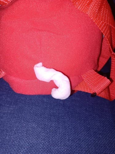 Peppa Pig Pink & Red Plush Backpack Stuffed Toy Animal with Zipper Pocket 3D - Thumbnail 10