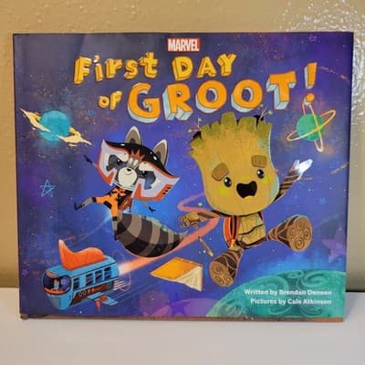 Marvel First Day of Groot! Hardcover Kids Book Guardians of the Galaxy VG - Image 1