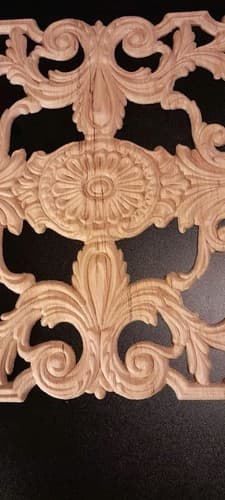 Acanthus Leaf Panels Furniture Applique Architectural Onlay 10 1/4" W X 13 1/4" - Thumbnail 5