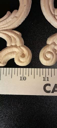 Acanthus Leaf Panels Furniture Applique Architectural Onlay 10 1/4" W X 13 1/4" - Thumbnail 6