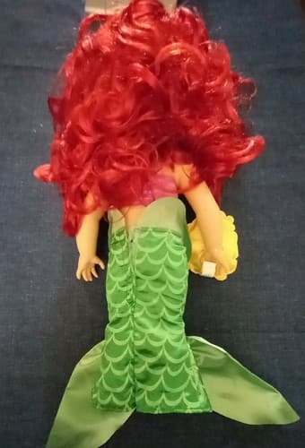 Disney Animator Ariel Toddler Doll 15 Inch with Flounder Little Mermaid - Thumbnail 5