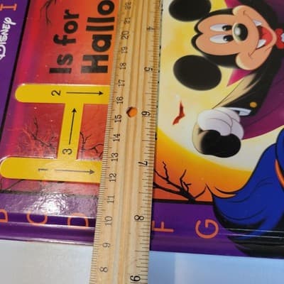 Disney H Is for Halloween ABC Book Hardcover Kids Interactive Flaps VG - Thumbnail 12