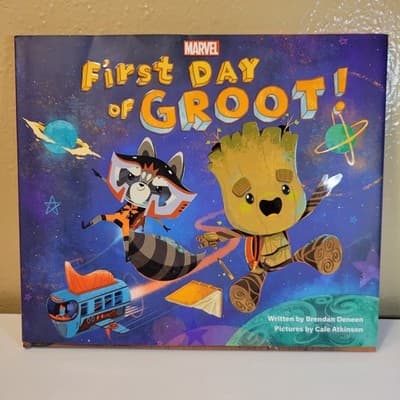 Marvel First Day of Groot! Hardcover Kids Book Guardians of the Galaxy VG - Thumbnail 2