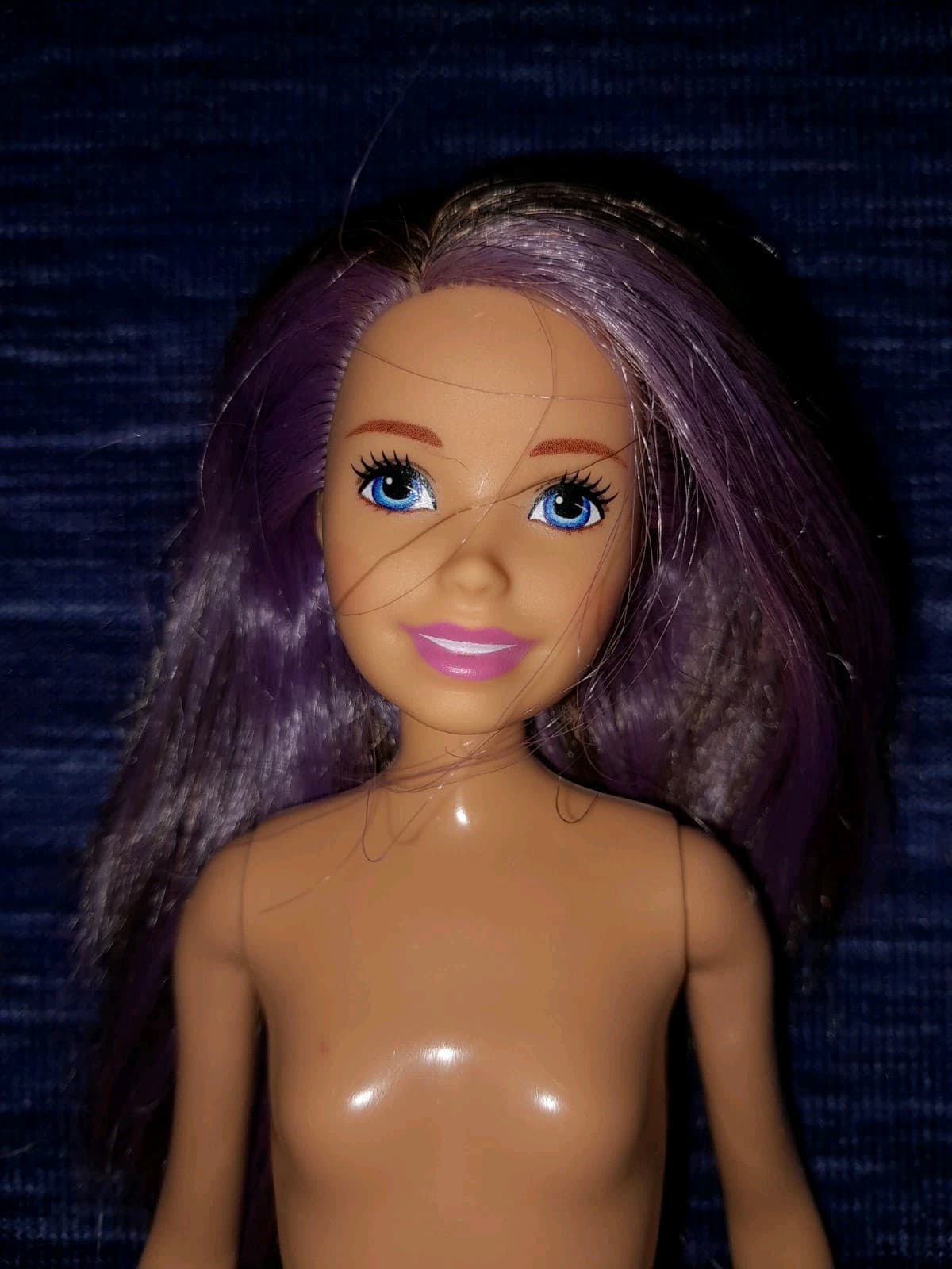 Barbie Babysitter's Inc. Skipper Brown hair w Purple Streaks Blue eyes - Image 1