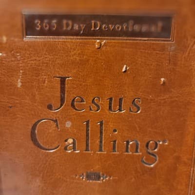 JESUS CALLING 365 Day Devotional Faux Leather LARGE PRINT by Sarah Young - Thumbnail 3