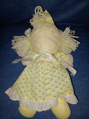 Vintage Precious Moments Plush Doll Applause 10"-11" Yellow Dress 1992! - Thumbnail 4