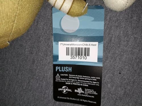 Mummy Chibi Plush Universal Studios Monsters 7” Collectible NEW With Tag - Thumbnail 5