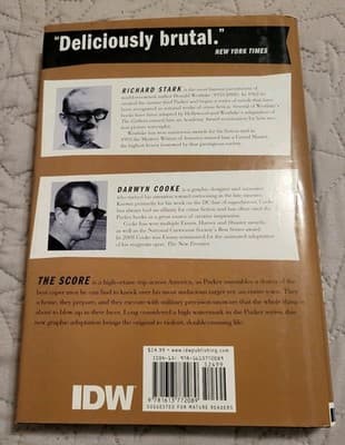 Richard Stark Parker The Score HC Darwyn Cooke IDW 2012 1st Print GN - Thumbnail 4