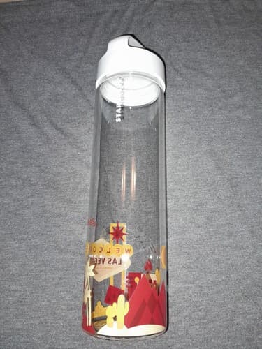 Starbucks Las Vegas Tumbler Glass Water Bottle "You Are Here" Collection 18.5 oz - Thumbnail 3